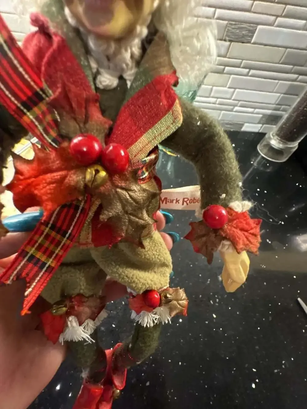 Mark Roberts Elf Doll Fall Autumn Leaves Jester Figurine